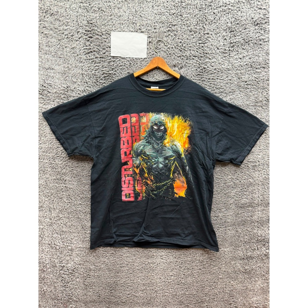 Vintage 2003 Distubed Music As A Weapon IV The Guy Graphic T-Shirt Black 2XL